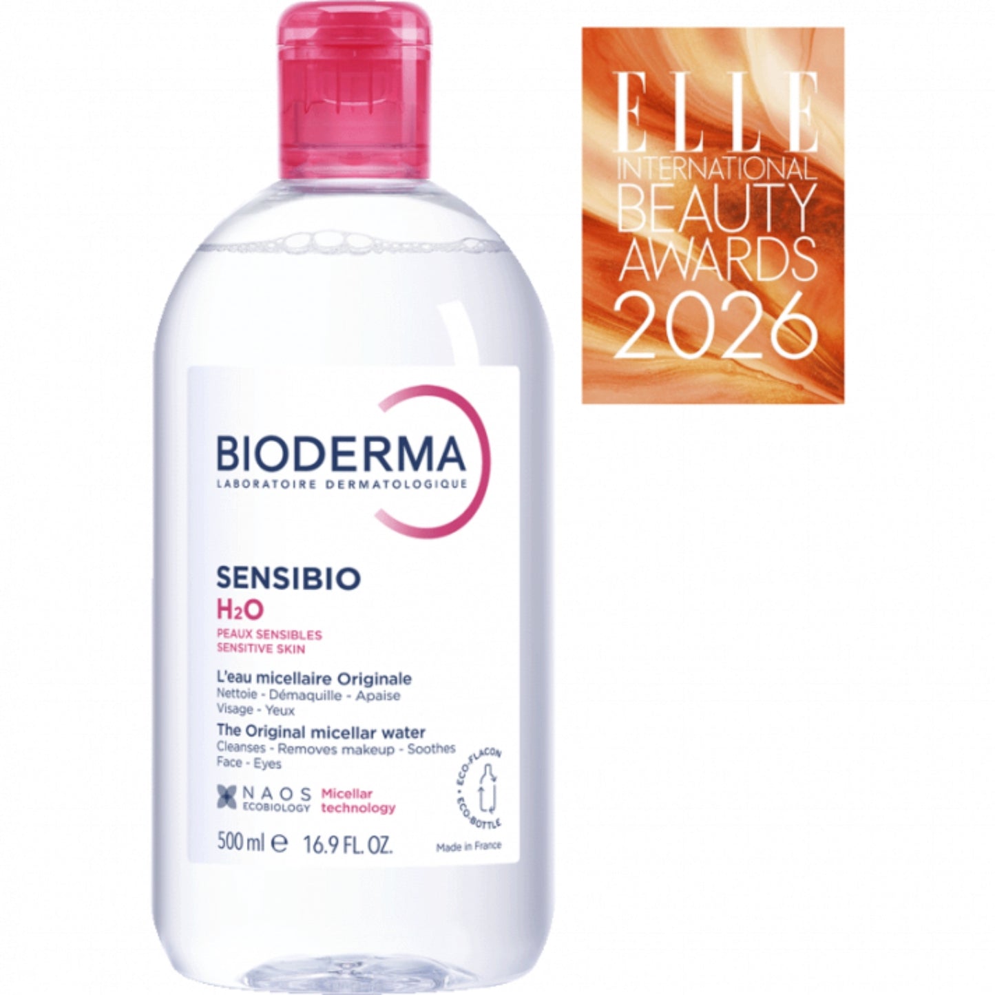 BIODERMA SENSIBIO H2O EAU MICELLAIRE - 500 ML