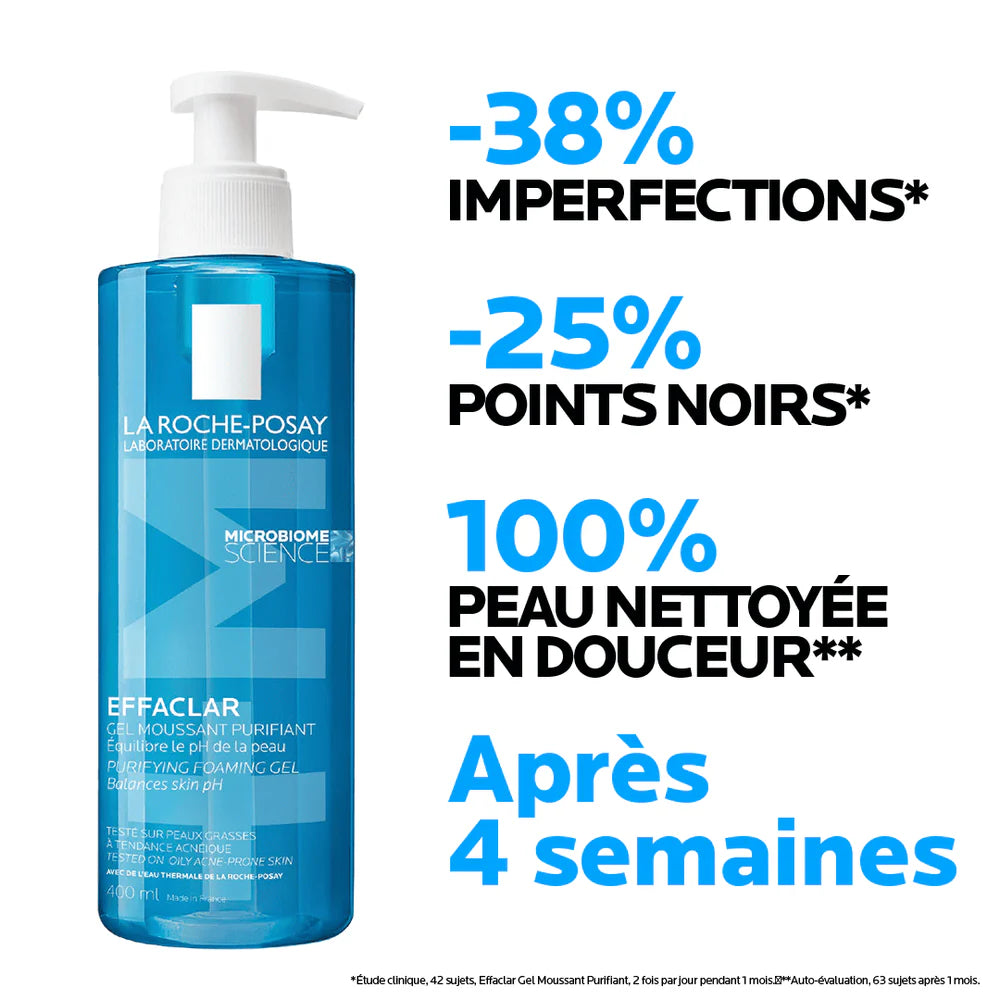 LA ROCHE-POSAY EFFACLAR GEL MOUSSANT - 400 ML