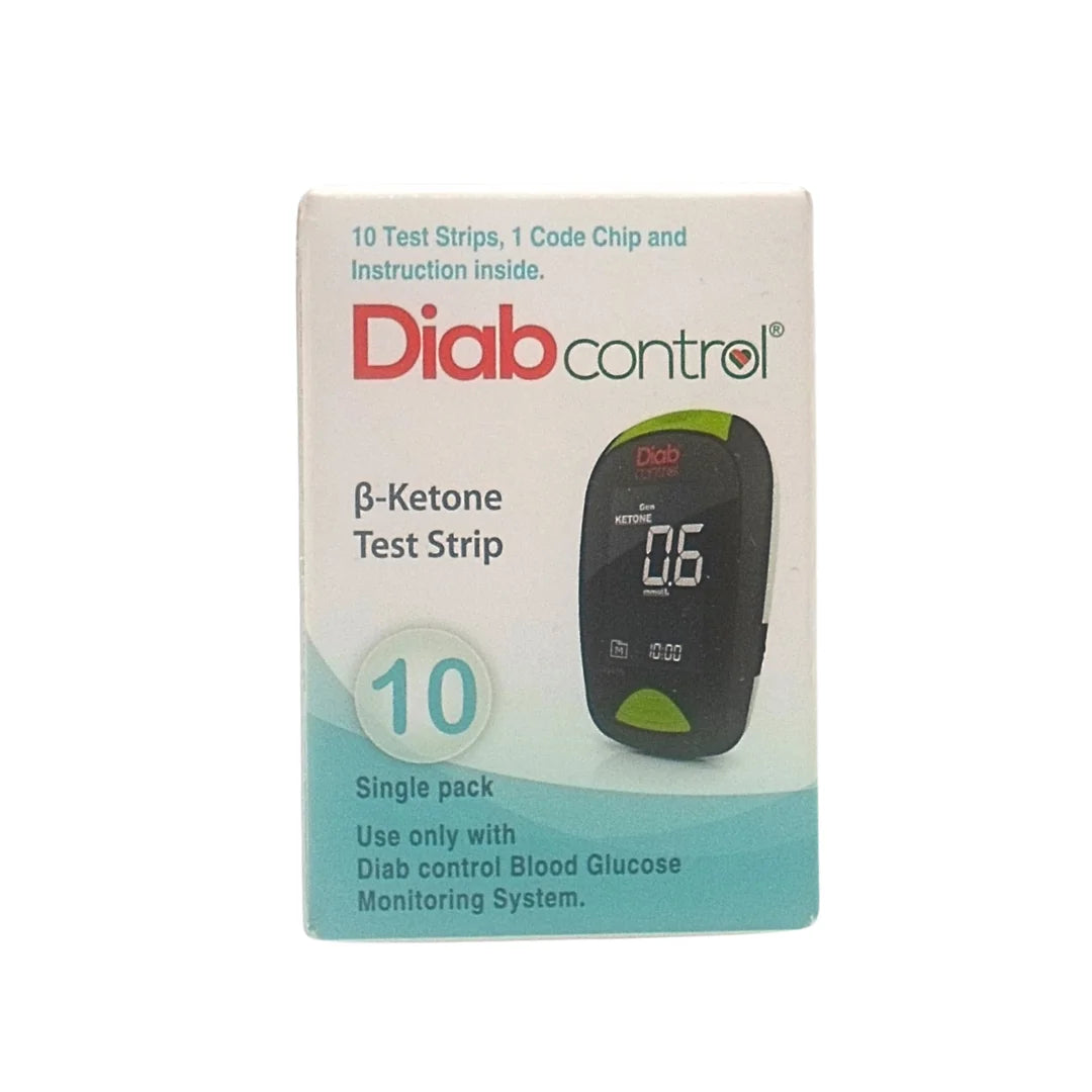DIAB CONTROL BANDELETTES ACÉTONE – 10 PIÈCES