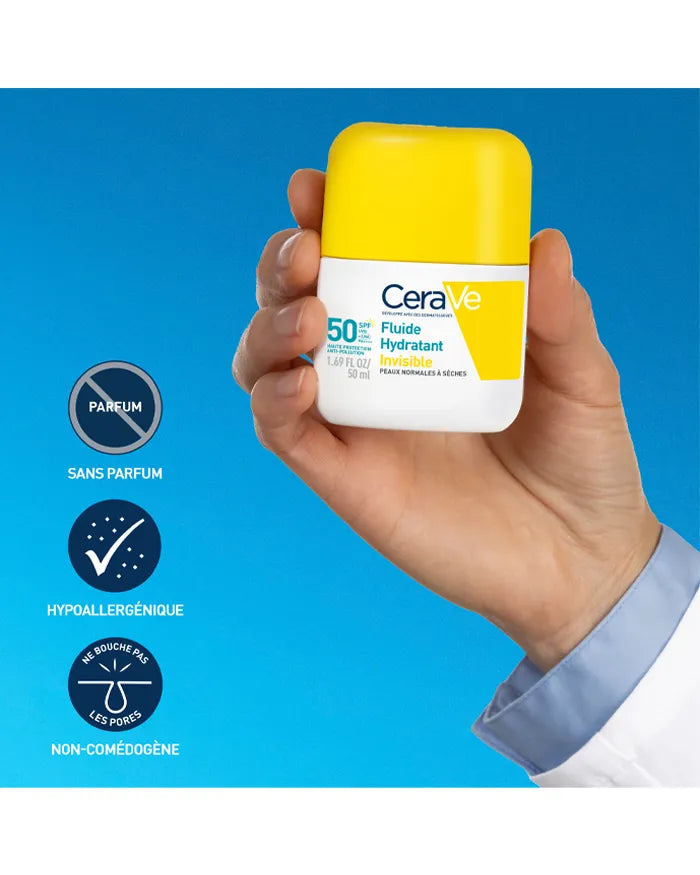 FLUIDE HYDRATANT INVISIBLE SPF50+ HAUTE PROTECTION