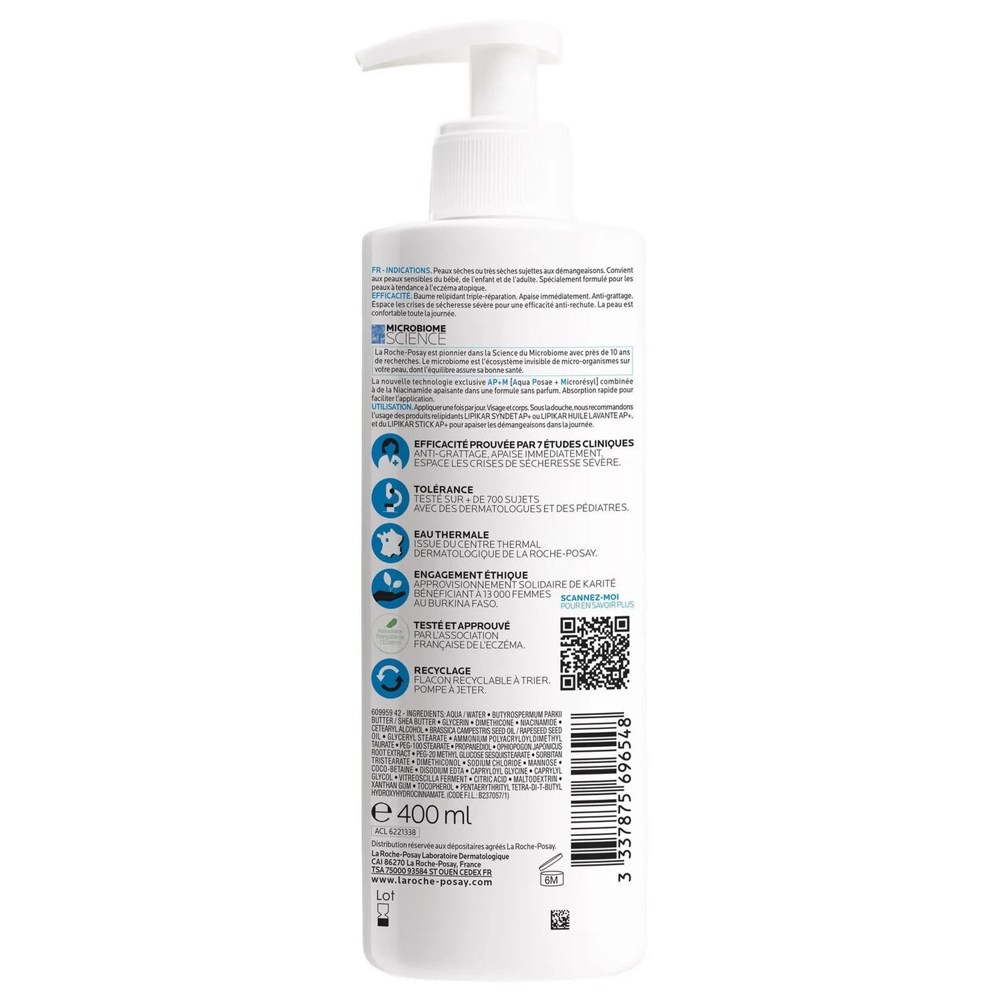 LA ROCHE POSAY LIPIKAR BAUME AP+M - 400 ML