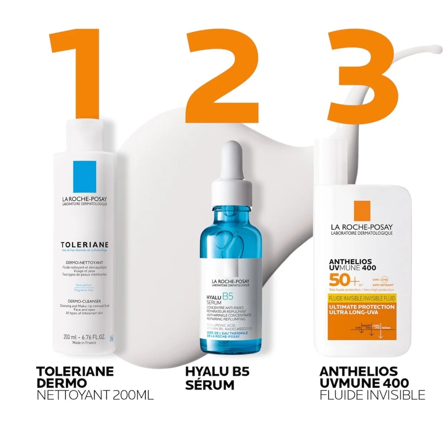 LA ROCHE-POSAY ANTHELIOS UVMUNE 400 CRÈME SOLAIRE FLUIDE INVISIBLE SPF 50+ 50 ML = EAU THERMALE 50 ML OFFERTE