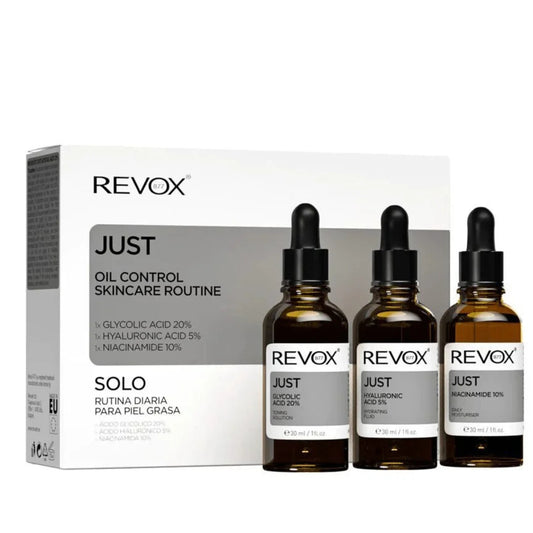 REVOX B77 JUST OIL CONTROL SKINCARE ROUTINE -  3 × 30 ML