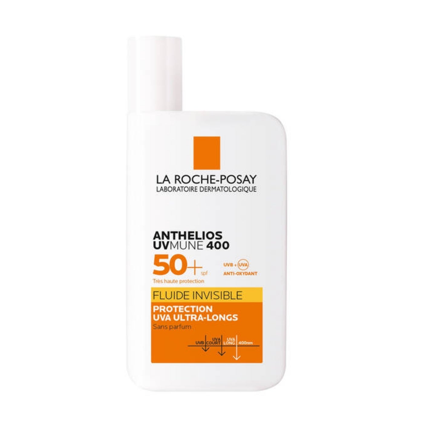 LA ROCHE-POSAY ANTHELIOS UVMUNE 400 CRÈME SOLAIRE FLUIDE INVISIBLE SPF 50+ 50 ML = EAU THERMALE 50 ML OFFERTE