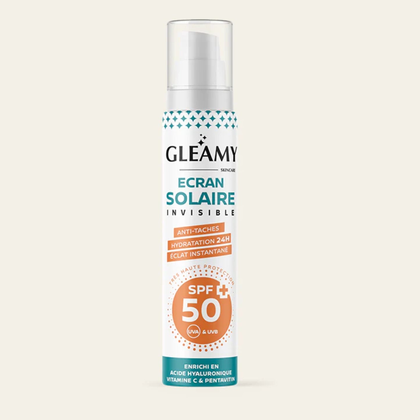 GLEAMY ÉCRAN SOLAIRE INVISIBLE SPF 50+ ANTI-TACHES - 50 ML
