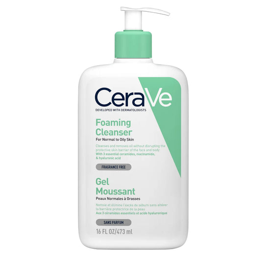CERAVE GEL MOUSSANT NETTOYANT PEAU NORMALE À GRASSE - 473 ML