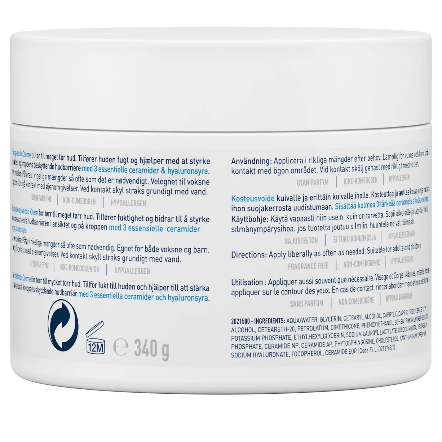 CERAVE BAUME HYDRATANT - 340G