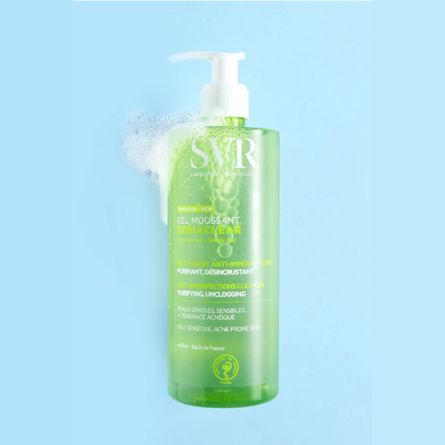 SVR SEBIACLEAR GEL MOUSSANT - 400 ML