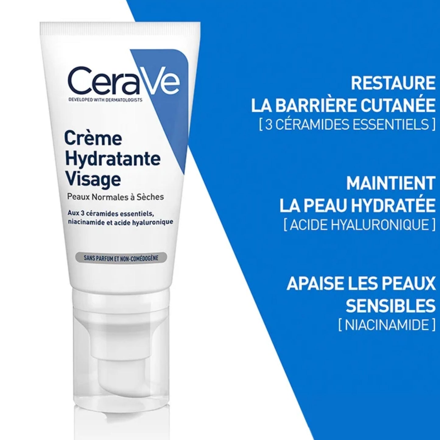 CERAVE CRÈME HYDRATANTE VISAGE - 52 ML