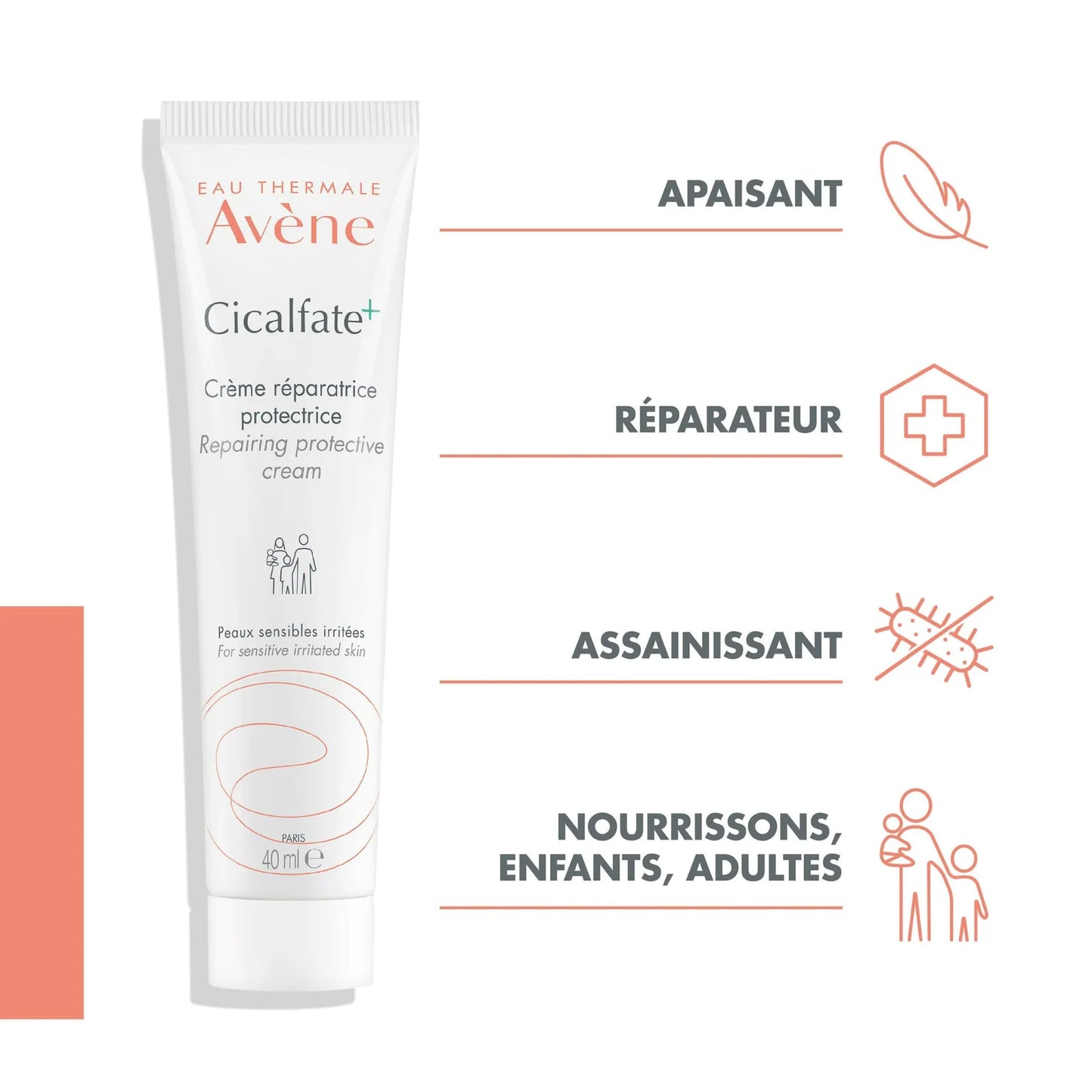 AVÈNE CICALFATE+ CRÈME RÉPARATRICE PROTECTRICE - 40 ML