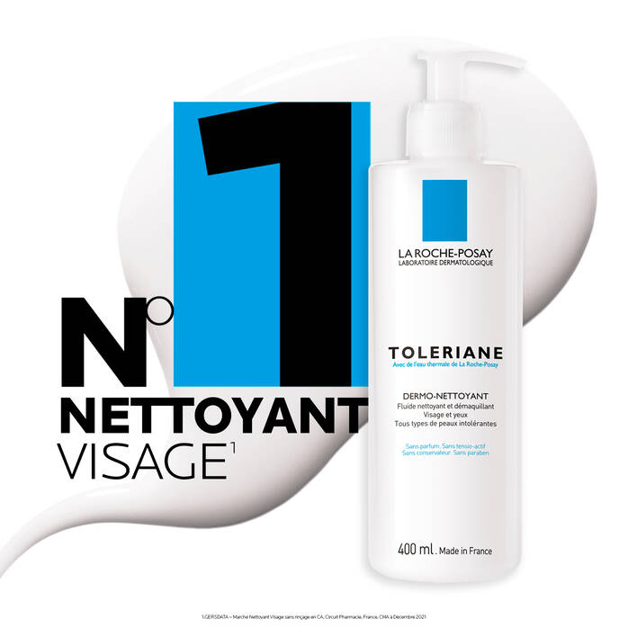 LA ROCHE-POSAY TOLERIANE FLUIDE DERMO-NETTOYANT - 400 ML