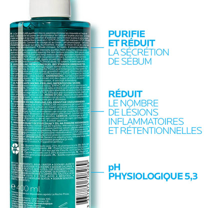 LA ROCHE-POSAY EFFACLAR GEL MICRO-PEELING PURIFIANT - 400 ML