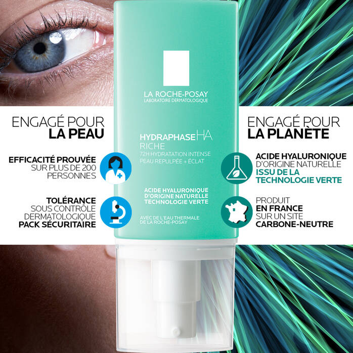LA ROCHE-POSAY HYDRAPHASE HA RICHE CRÈME HYDRATANTE - 50 ML