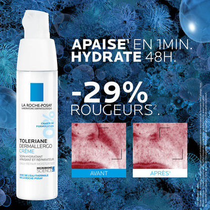 LA ROCHE-POSAY TOLERIANE DERMALLERGO CRÈME HYDRATANTE PEAU SENSIBLE ET ALLERGIQUE - 40 ML