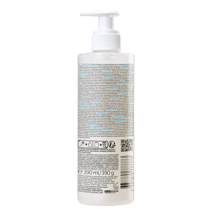 LA ROCHE-POSAY EFFACLAR H ISO-BIOME CRÈME LAVANTE HYDRATANTE - 390 ML