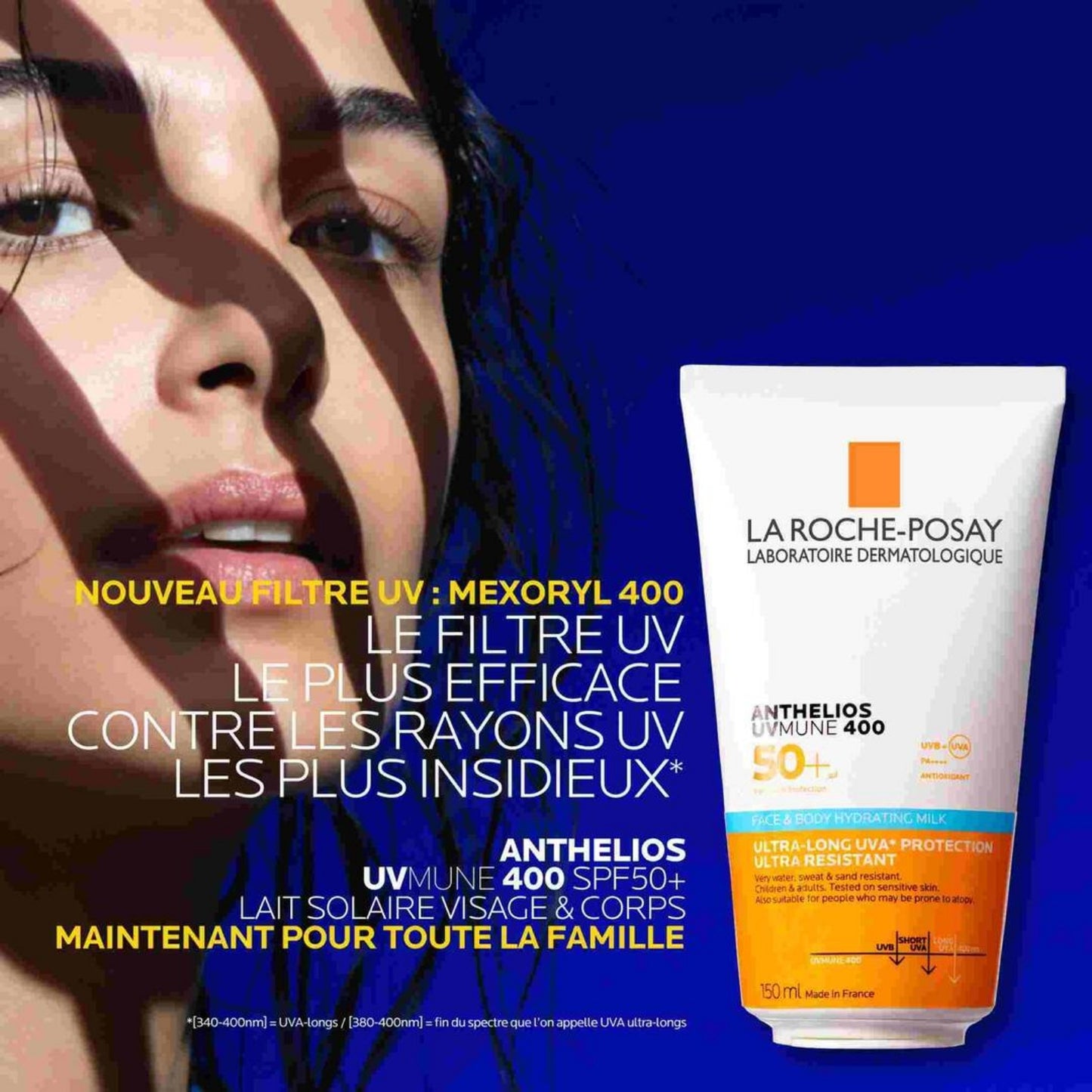 LA ROCHE-POSAY ANTHELIOS UVMUNE 400 LAIT SOLAIRE VISAGE & CORPS SPF50+ - 150 ML