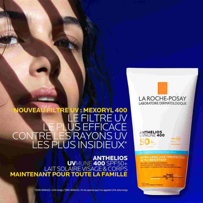 LA ROCHE-POSAY ANTHELIOS UVMUNE 400 LAIT SOLAIRE VISAGE & CORPS SPF50+ - 150 ML
