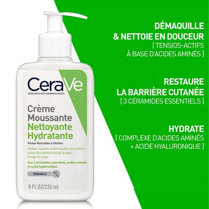 CERAVE MOUSSE NETTOYANTE HYDRATANTE - 236 ML