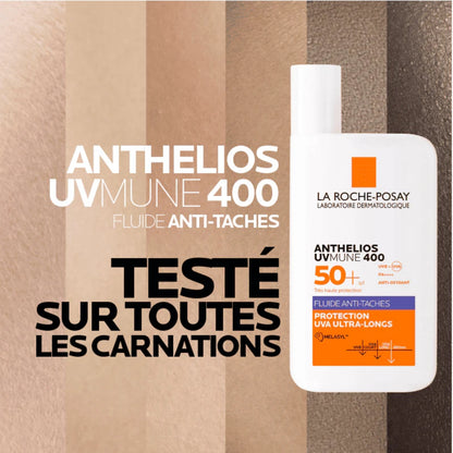 LA ROCHE-POSAY ANTHELIOS UVMUNE 400 FLUIDE ANTI-TACHES SPF50+ 50ML = EAU THERMALE 50ML OFFERTE