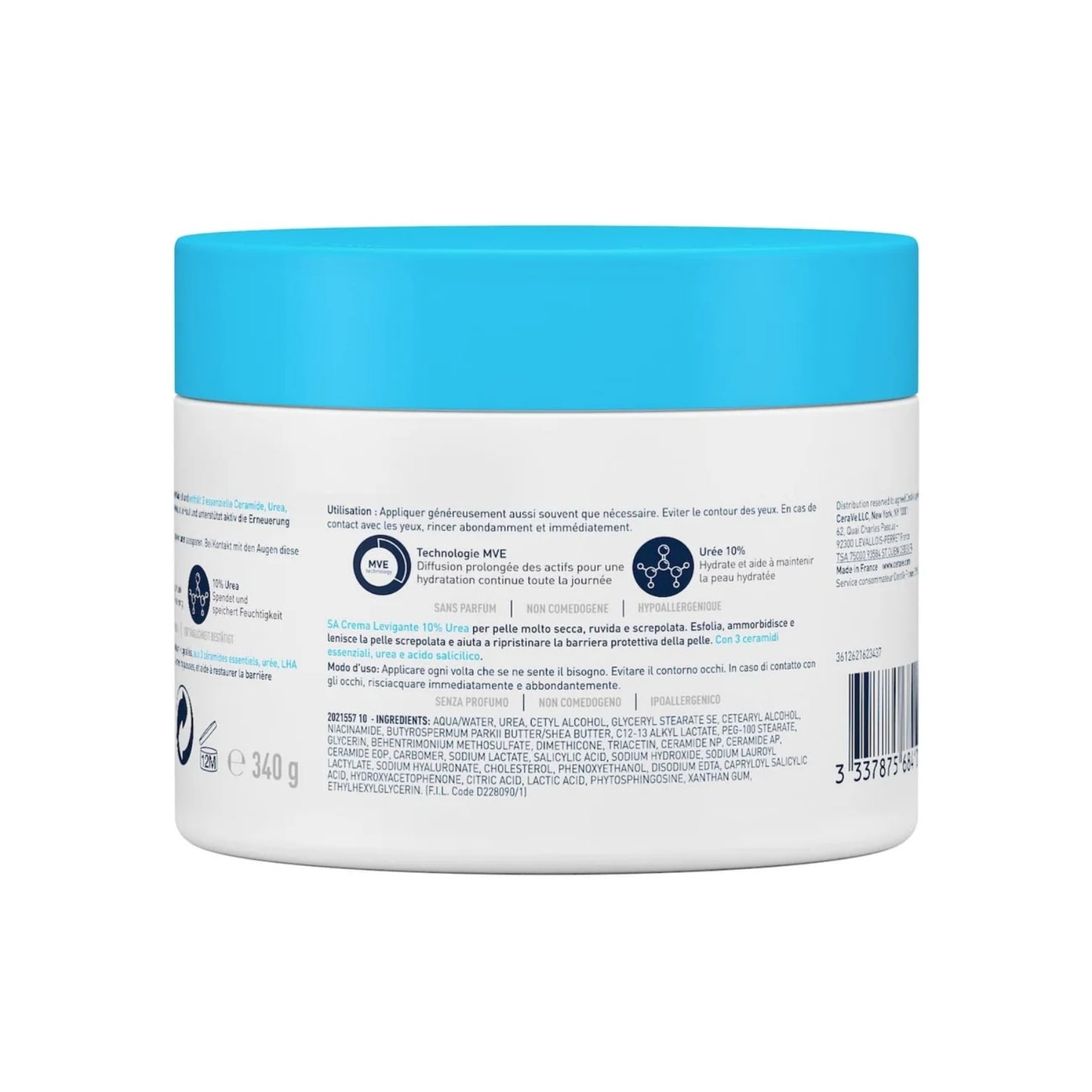 CERAVE SA CRÈME ANTI-RUGOSITÉS - 340G