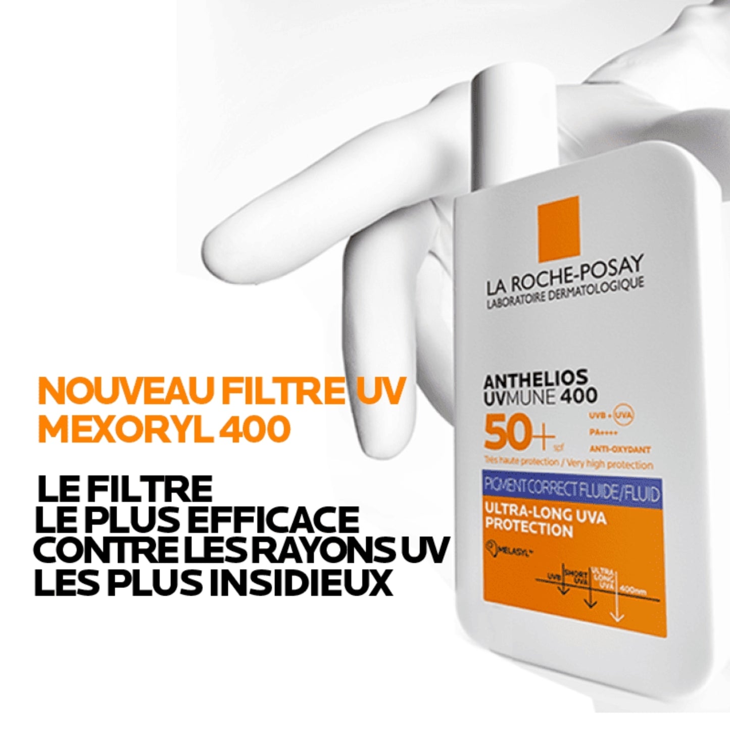 LA ROCHE-POSAY ANTHELIOS UVMUNE 400 FLUIDE ANTI-TACHES SPF50+ 50ML = EAU THERMALE 50ML OFFERTE