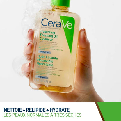 CERAVE HUILE LAVANTE MOUSSANTE HYDRATANTE - 473 ML