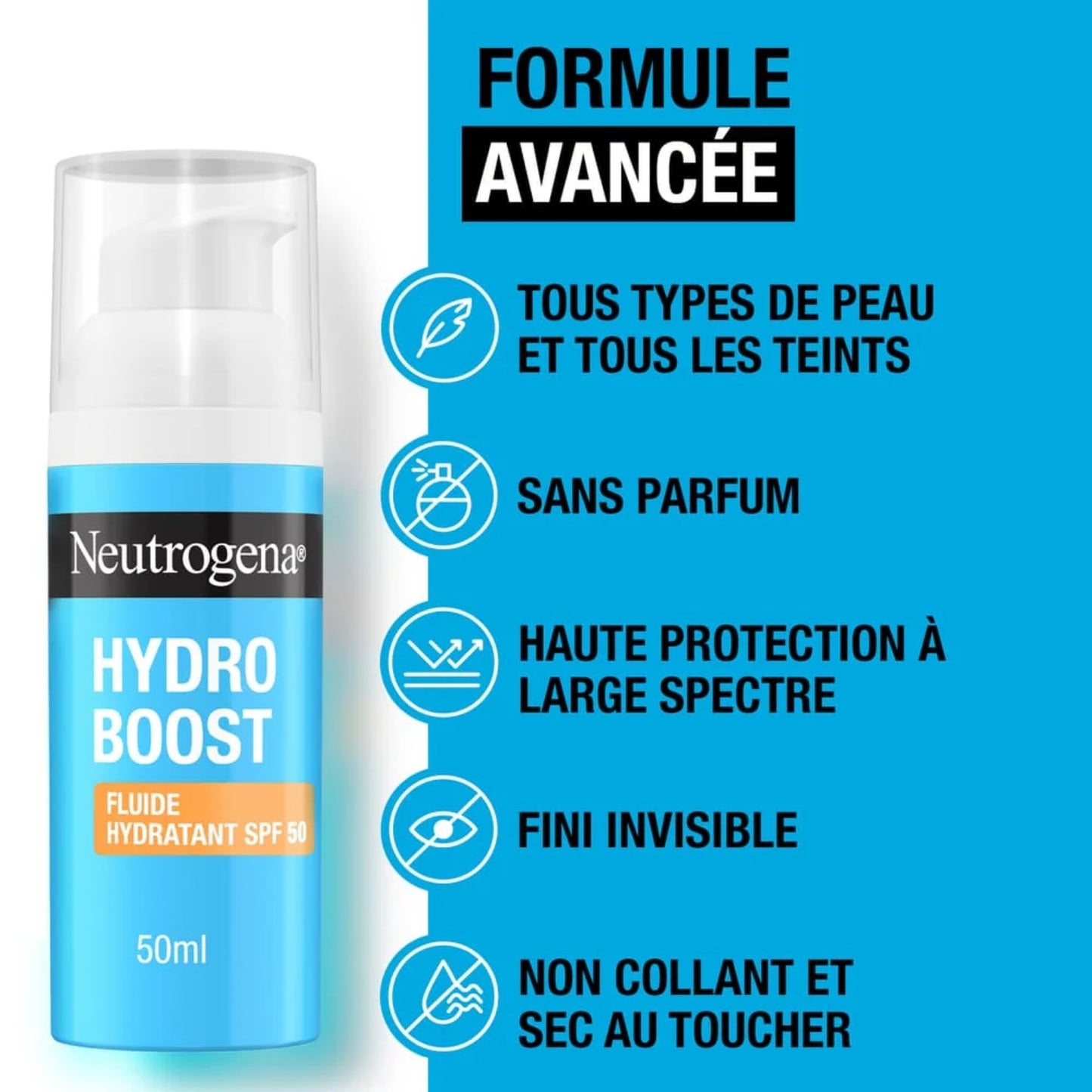 NEUTROGENA FLUIDE HYDRATANT HYDRO BOOST SPF 50 - 50 ML