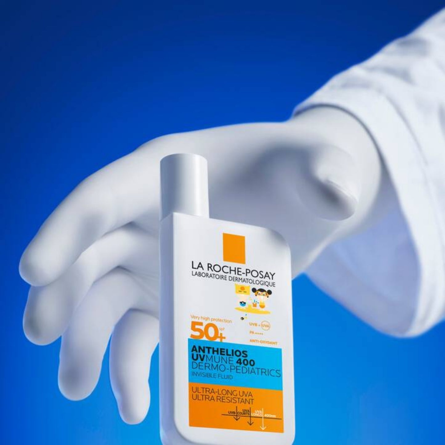 LA ROCHE POSAY ANTHELIOS UVMUNE 400 DERMO-PEDIATRICS FLUIDE INVISIBLE SANS PARFUM SPF50+ - 50 ML