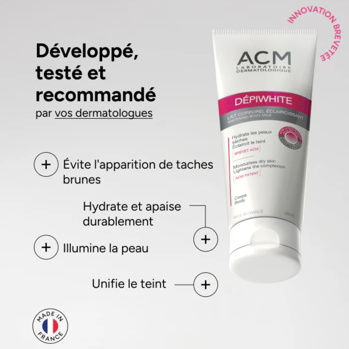 ACM DÉPIWHITE LAIT CORPOREL ÉCLAIRCISSANT - 500 ML
