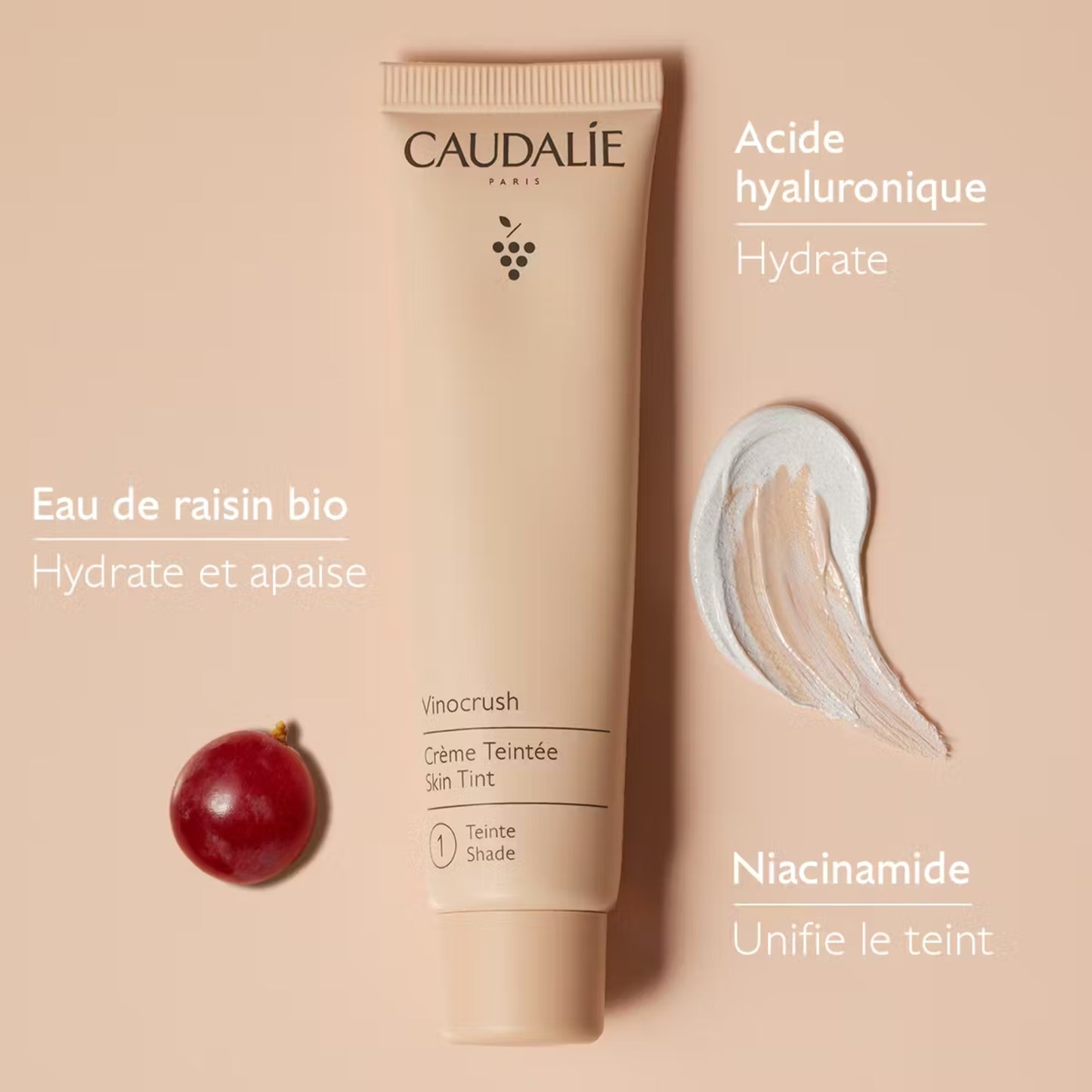CAUDALIE VINOCRUSH CC CRÈME TEINTE 1 - 30 ML