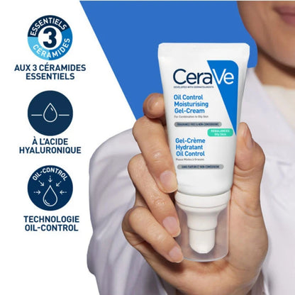 CERAVE GEL-CRÈME HYDRATANT OIL CONTROL VISAGE - 52 ML