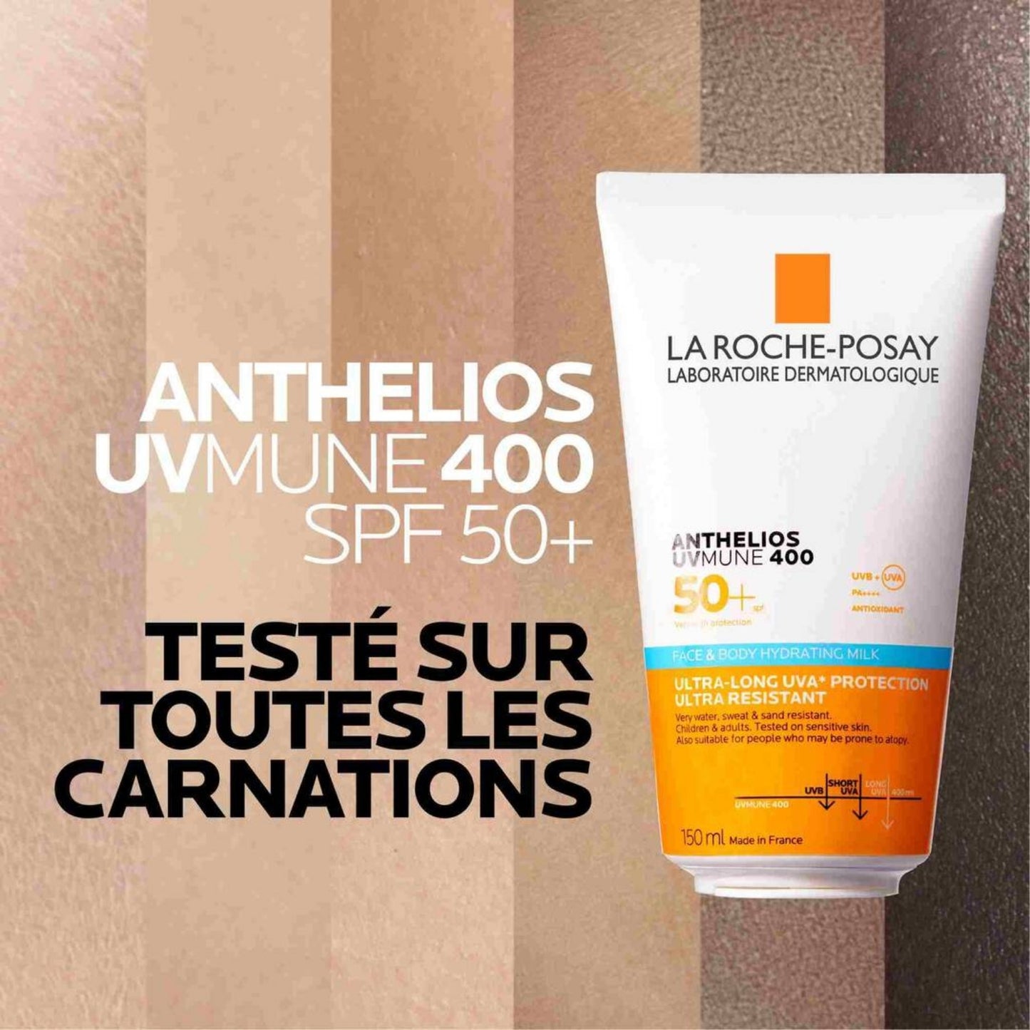LA ROCHE-POSAY ANTHELIOS UVMUNE 400 LAIT SOLAIRE VISAGE & CORPS SPF50+ - 150 ML