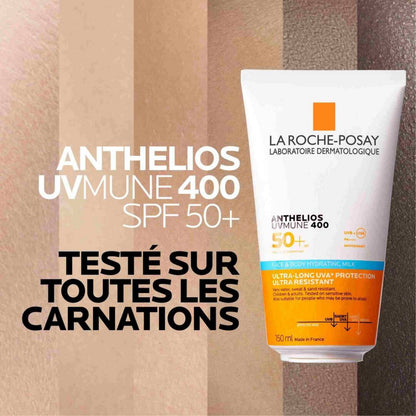 LA ROCHE-POSAY ANTHELIOS UVMUNE 400 LAIT SOLAIRE VISAGE & CORPS SPF50+ - 150 ML