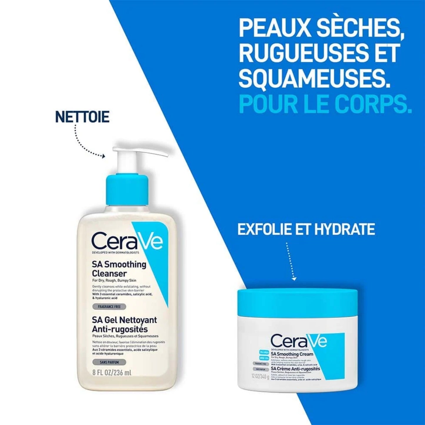 CERAVE SA CRÈME ANTI-RUGOSITÉS - 340G