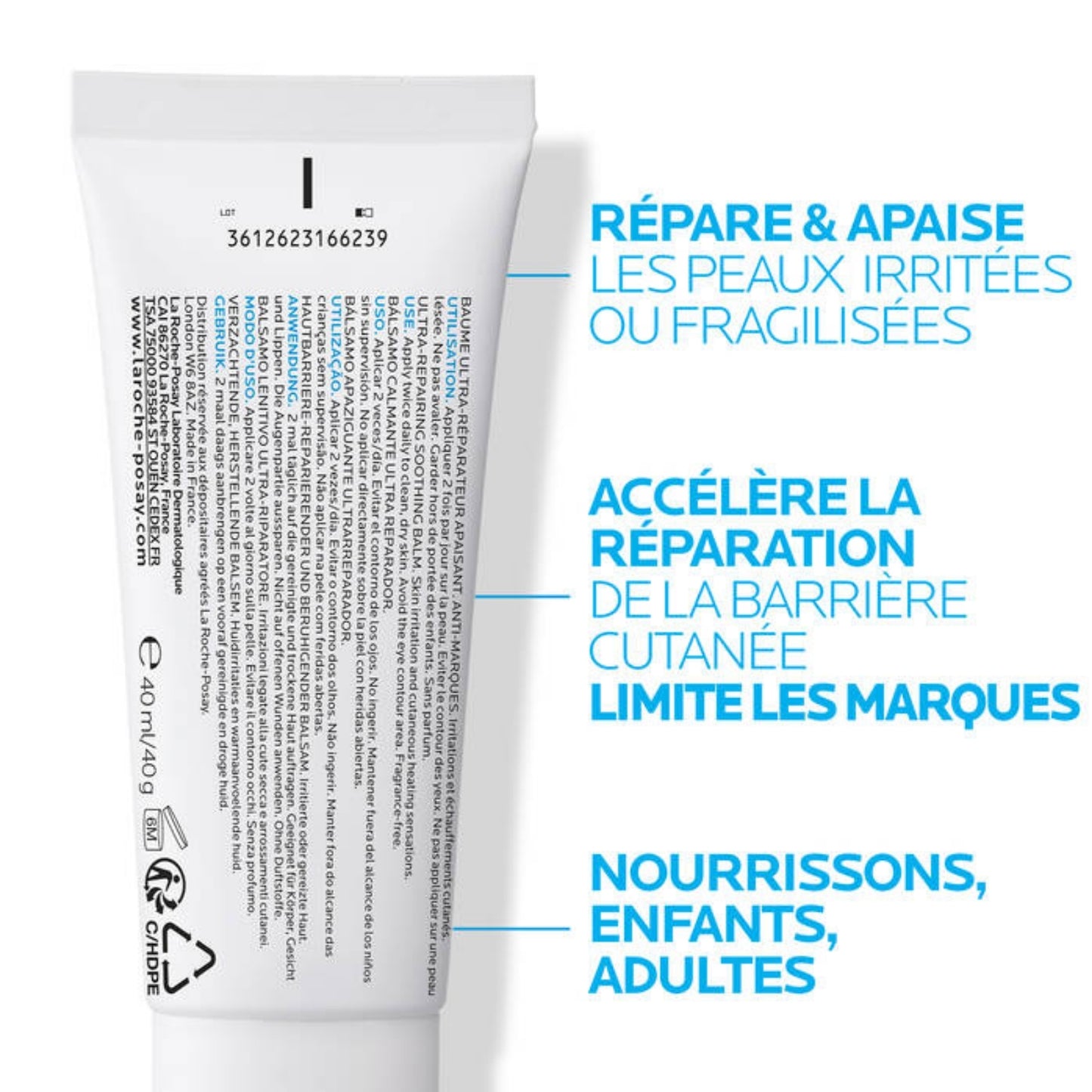 LA ROCHE-POSAY CICAPLAST BAUME B5+ CRÈME ULTRA-RÉPARATRICE APAISANTE - 100 ML