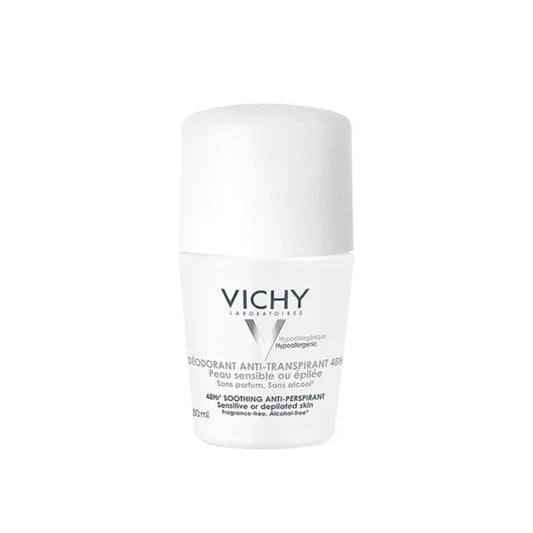 VICHY DERMO-TOLÉRANCE DÉODORANT ANTI-TRANSPIRANT 48H BILLE PEAU SENSIBLE OU ÉPILÉE - 50 ML