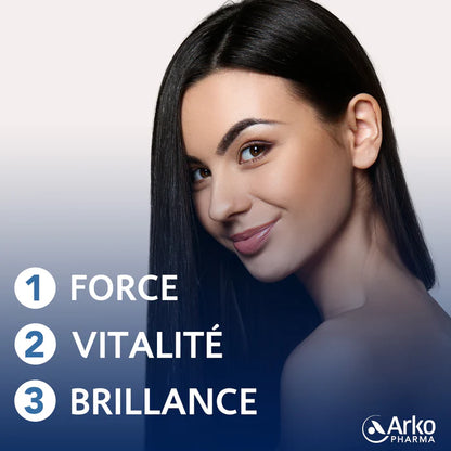 FORCAPIL® FORTIFIANT CHEVEUX ET ONGLES 180 GÉLULES = 60 GÉLULES OFFERTES