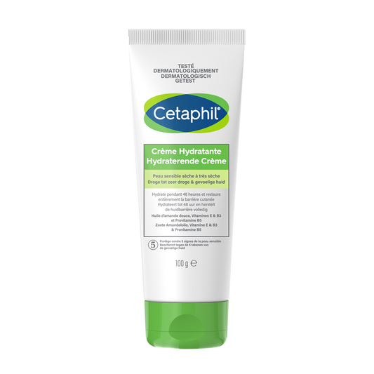 CETAPHIL CRÈME HYDRATANTE HAUTE TOLÉRANCE – 100 G