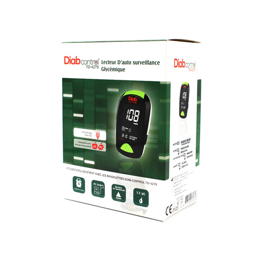 DIAB CONTROL LECTEUR D'AUTO-SURVEILLANCE GLYCÉMIQUE TD-4279