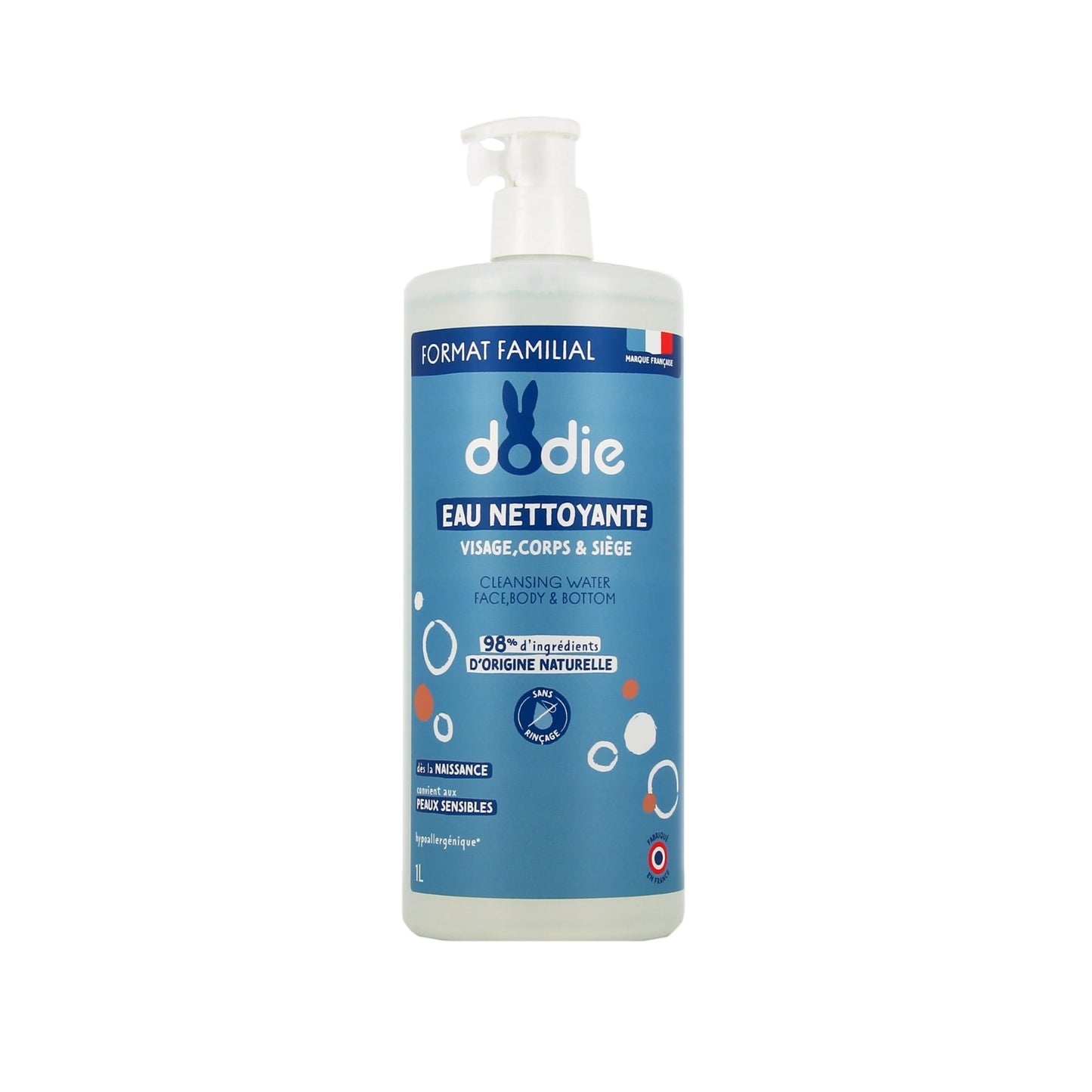 DODIE EAU NETTOYANTE 3 EN 1 AVEC POMPE – 500 ML