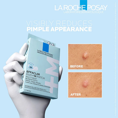LA ROCHE-POSAY EFFACLAR PATCH ANTI-IMPERFECTIONS DUO+M – PATCHS ANTI-BOUTONS & ANTI-ACNÉ (22 PATCHS)