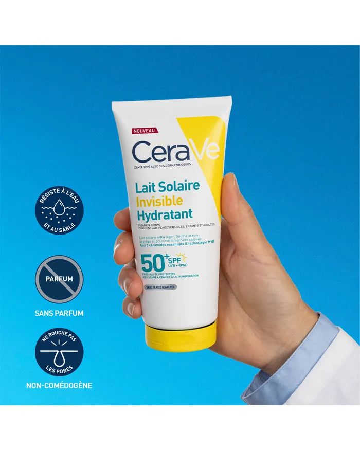 LAIT SOLAIRE INVISIBLE HYDRATANT SPF50+ HAUTE PROTECTION
