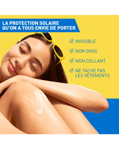 LAIT SOLAIRE INVISIBLE HYDRATANT SPF50+ HAUTE PROTECTION