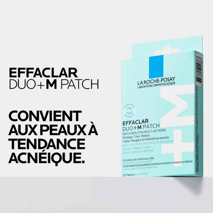 LA ROCHE-POSAY EFFACLAR PATCH ANTI-IMPERFECTIONS DUO+M – PATCHS ANTI-BOUTONS & ANTI-ACNÉ (22 PATCHS)