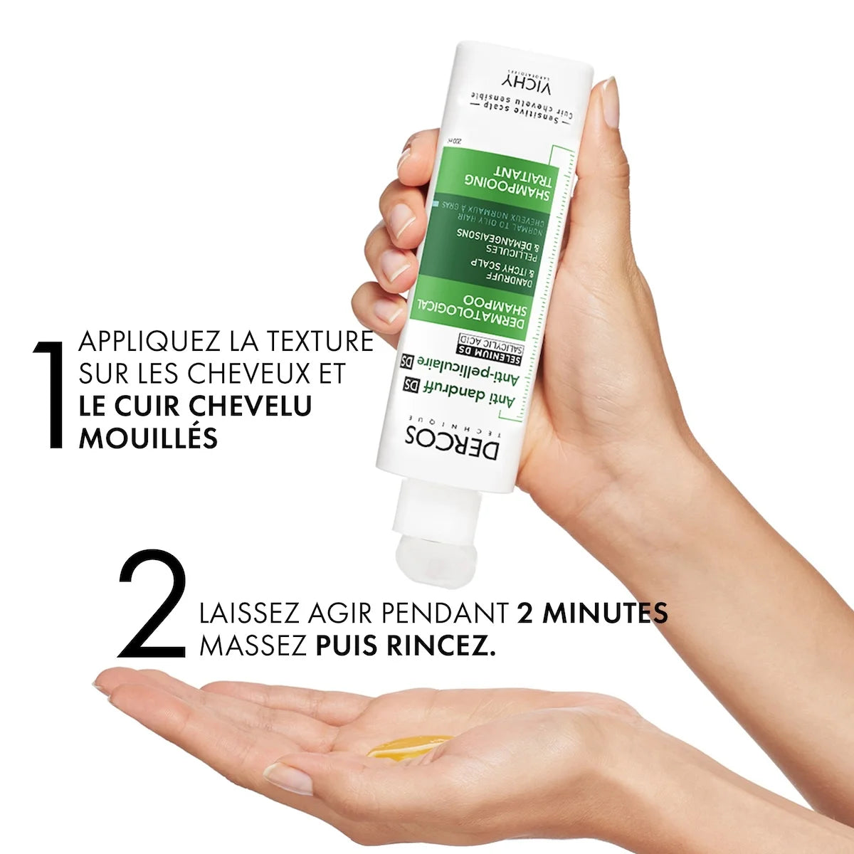 DERCOS SHAMPOOING ANTI-PELLICULAIRE DS CHEVEUX NORMAUX À GRAS 200 ML