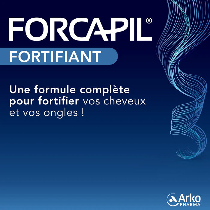 FORCAPIL® FORTIFIANT CHEVEUX ET ONGLES 180 GÉLULES = 60 GÉLULES OFFERTES