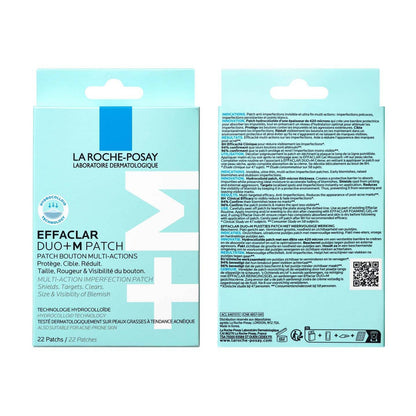LA ROCHE-POSAY EFFACLAR PATCH ANTI-IMPERFECTIONS DUO+M – PATCHS ANTI-BOUTONS & ANTI-ACNÉ (22 PATCHS)