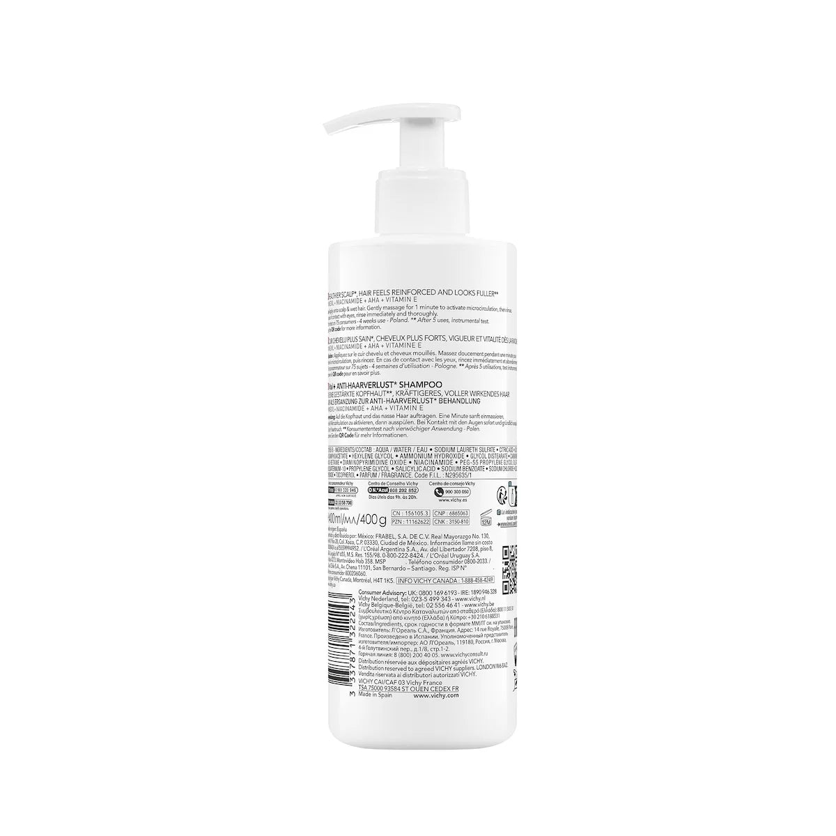 VICHY DERCOS SHAMPOOING ANTI-CHUTE ENERGY+ - 400 ML