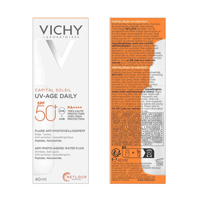 VICHY CAPITAL SOLEIL UV-AGE DAILY FLUIDE SPF 50+ – 40 ML