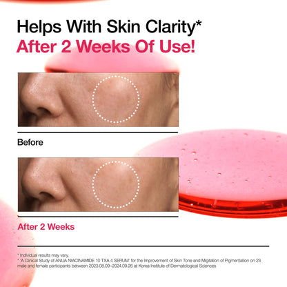 ANUA NIACINAMIDE 10% + TXA 4% SÉRUM ANTI-TACHES & ÉCLAT – 30 ML